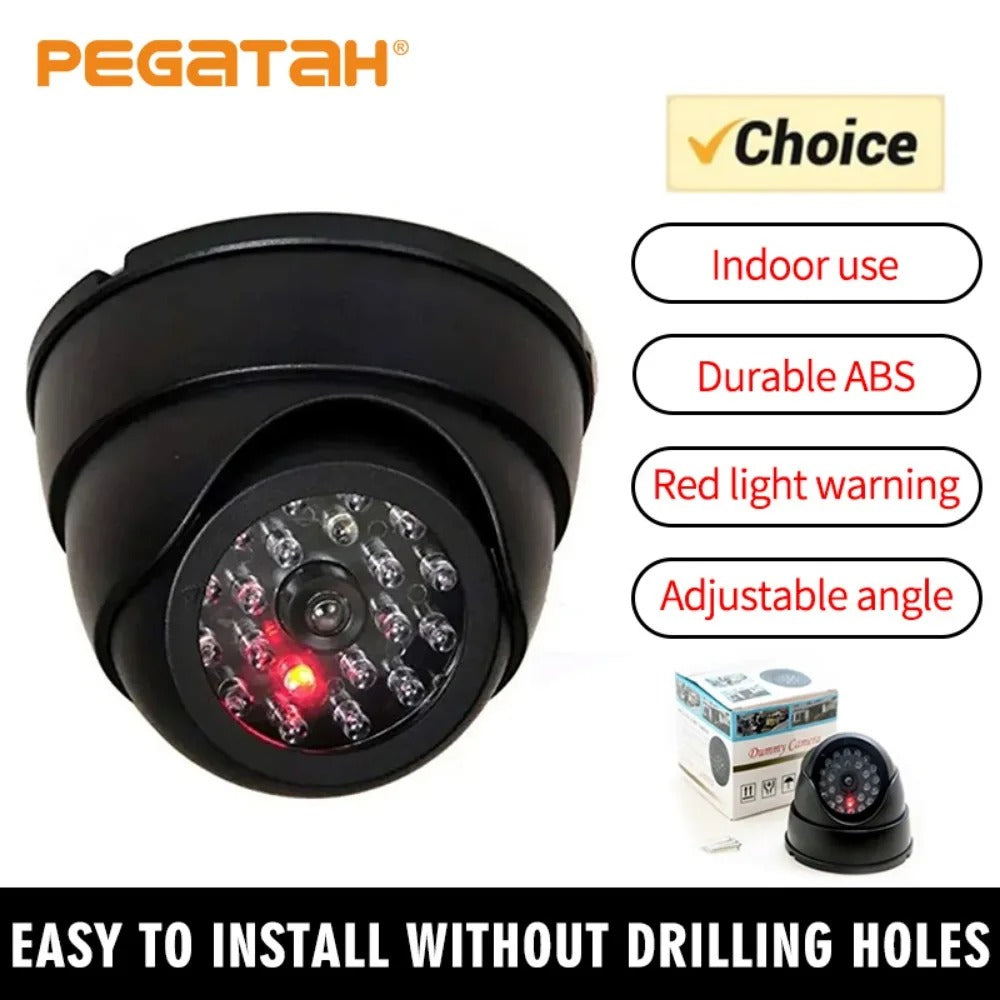 Red Flashing LED Light Fake CCTV Security