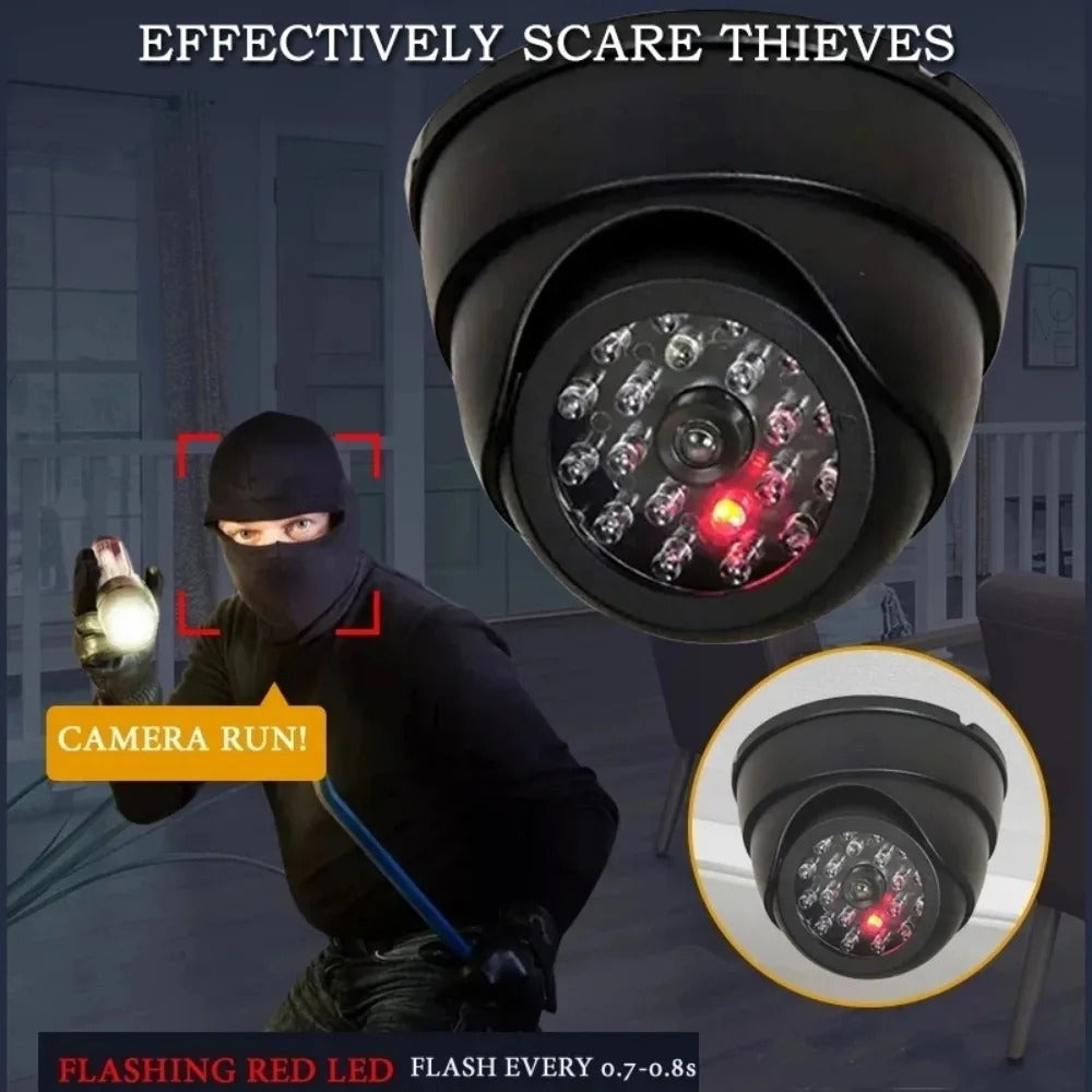 Red Flashing LED Light Fake CCTV Security